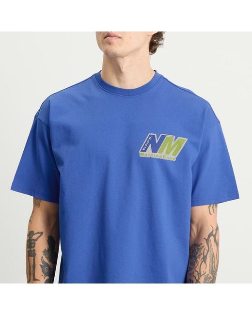 Napapijri Blue X Martine Rose Logo T-Shirt for men