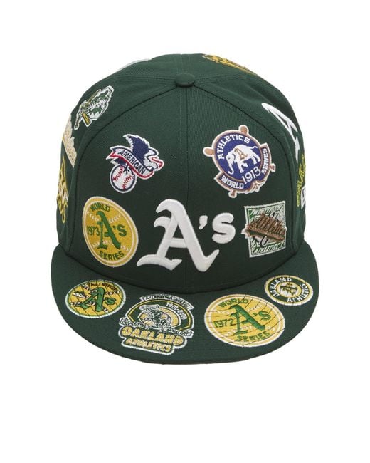 KTZ Green Image Oakland Athletics All Over 59Fifty Cap