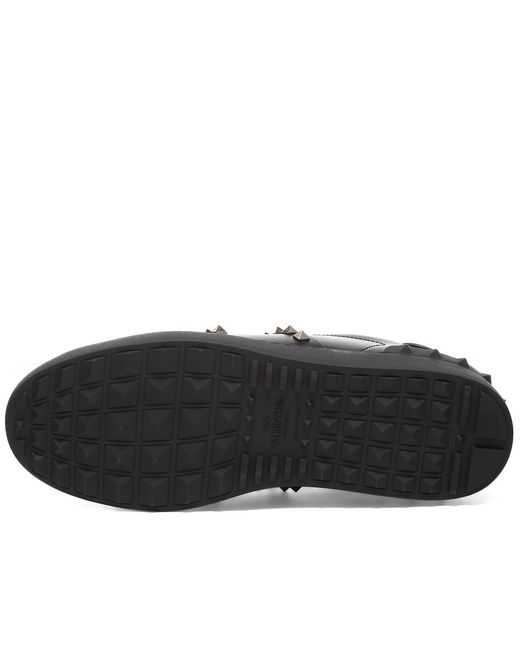 valentino open low rockstud untitled sneaker