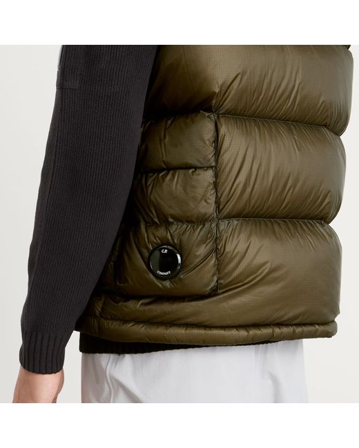 C P Company Green Dd-Shell Vest for men