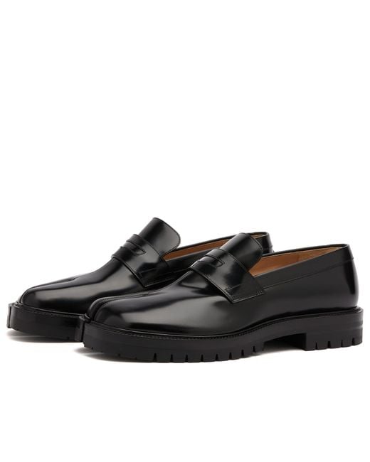 Maison Margiela Black Tabi County Loafer for men