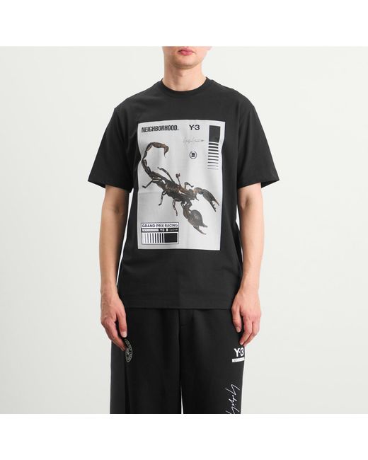 Y-3 Black X Nbhd Logo T-Shirt for men
