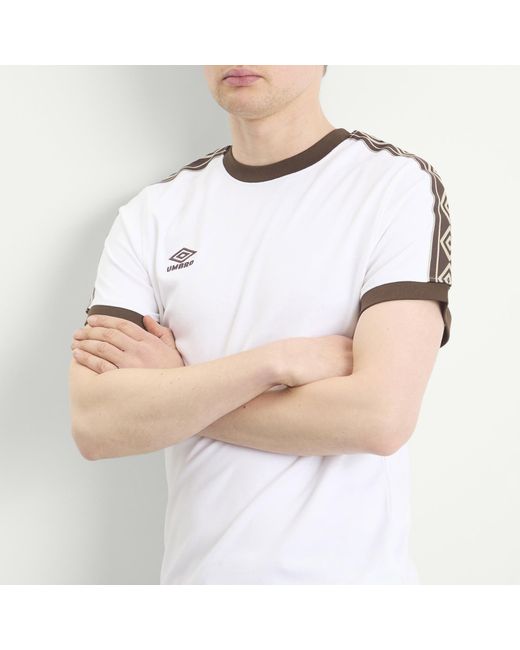 Umbro White Taped T-Shirt for men