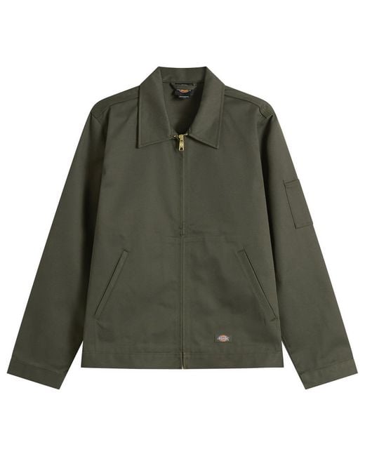Dickies Green Unlined Eisenhower Jacket for men