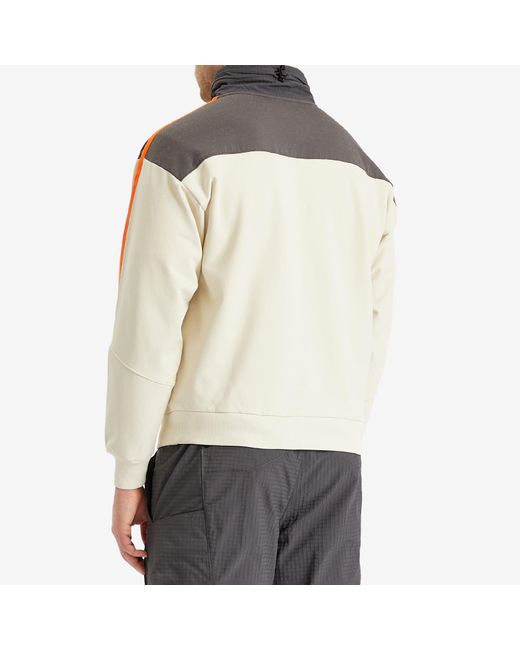 Napapijri Gray Poly Half Zip Sweatshirt for men