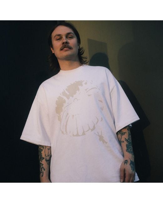 ANGLAN White End. X Parachute T-Shirt