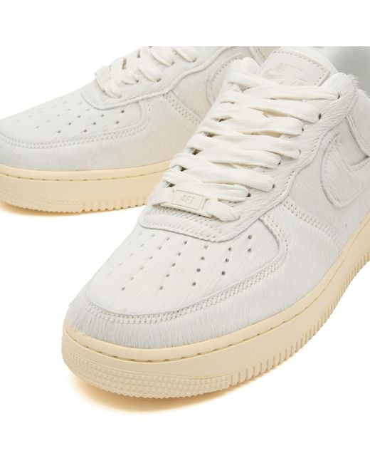 air force 1 white pony hair