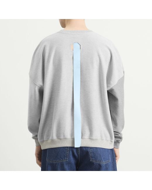 EBIT Gray Bi-Colour Sweatshirt for men