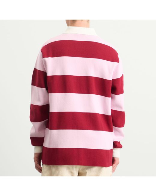 Late Checkout Red Rugby Polo for men