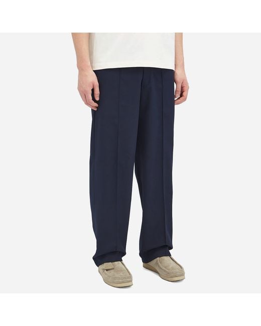 About Blank Blue Pleated Trousers V2 for men