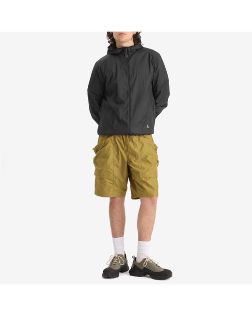 Roa Black Packable Wind Jacket for men