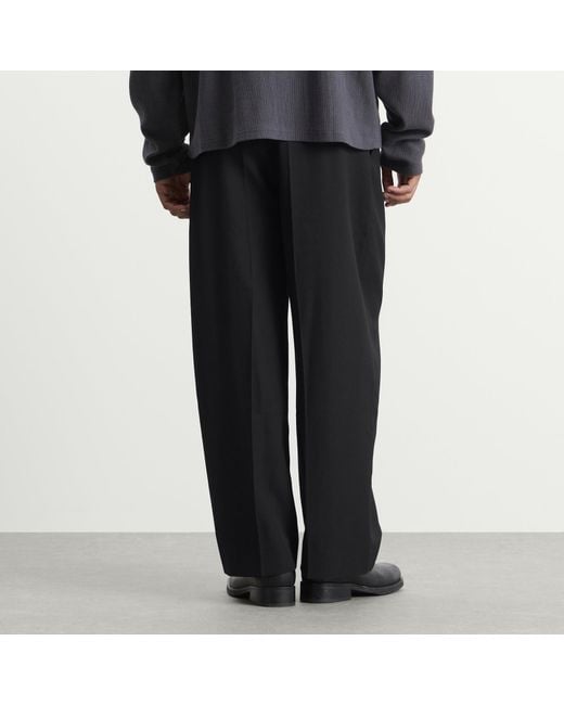 Studio Nicholson Black Line Tech Wool Pleated Trouser for men
