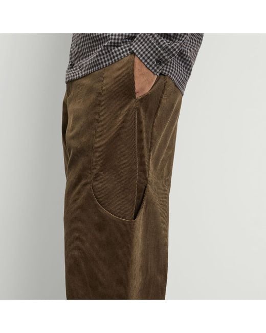 SAGE NATION Malay Cord Trouser in Brown for Men | Lyst Canada