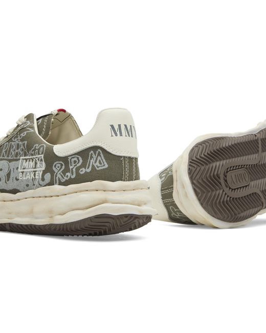 Maison Mihara Yasuhiro White Blakey Graffiti Print Sneaker for men