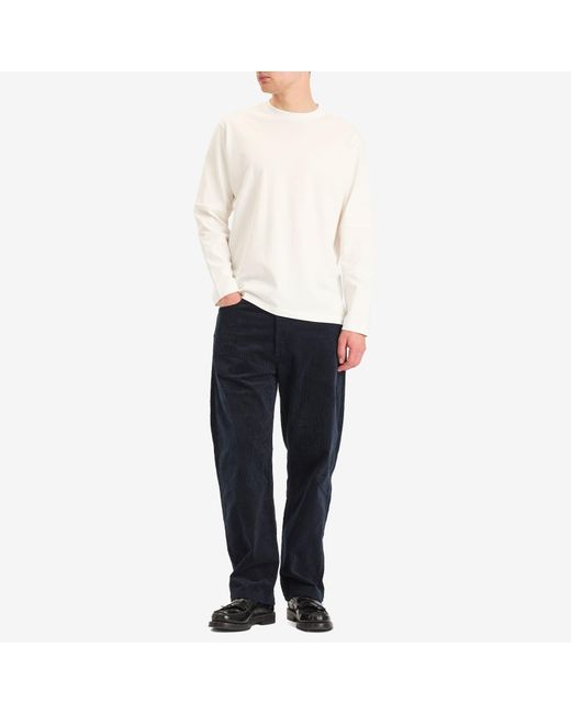 A.P.C. Blue Achille Corduroy Trousers for men
