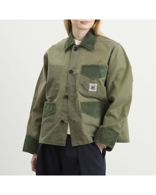 Bode Green Waxed Craft Jacket