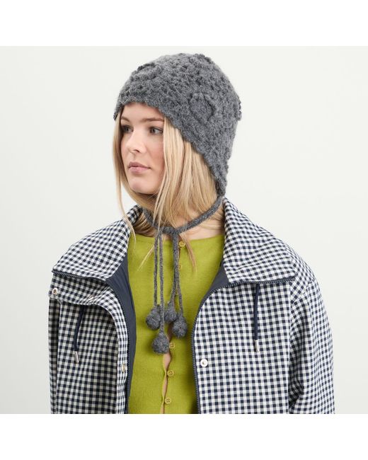 Damson Madder Black Crochet Bonnet