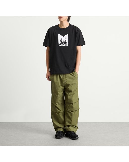 Maharishi Black Kung Fulery T-Shirt for men