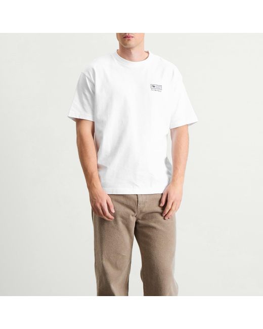 Percival White Ex Libris Oversized T-Shirt for men