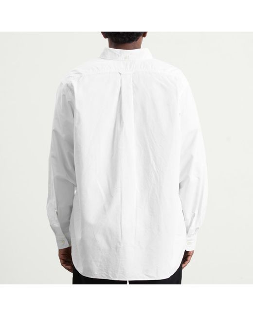 Nanamica White Button Down Wind Shirt for men