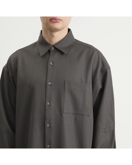 Merely Made Gray Lazy Overshirt for men