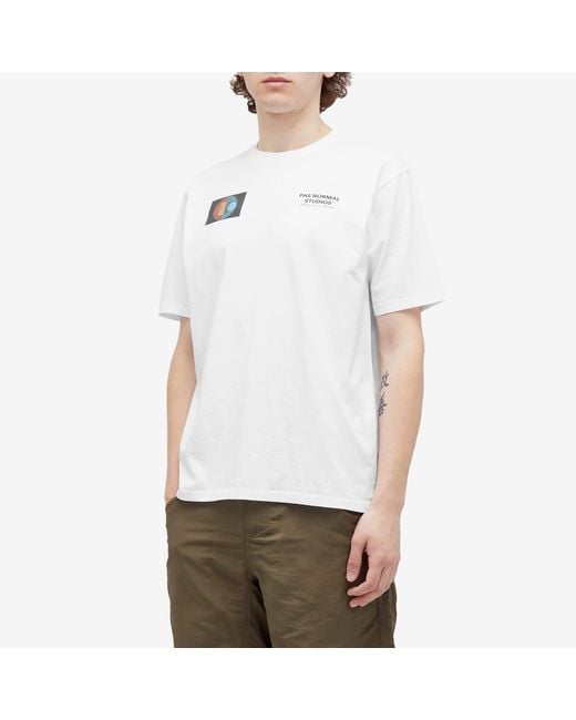 Pas Normal Studios White T.K.O. Off-Race T-Shirt for men