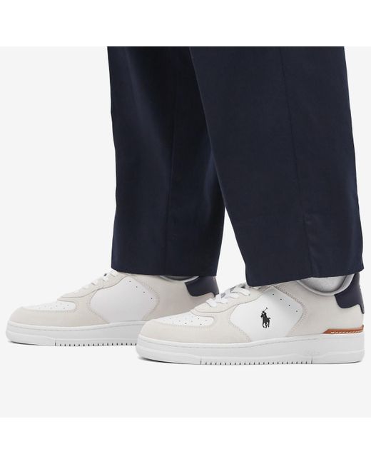 Polo Ralph Lauren White Masters Court Sneakers for men