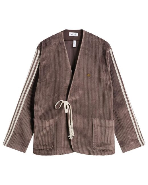 Adidas Brown X Clot Sports Jacket for men