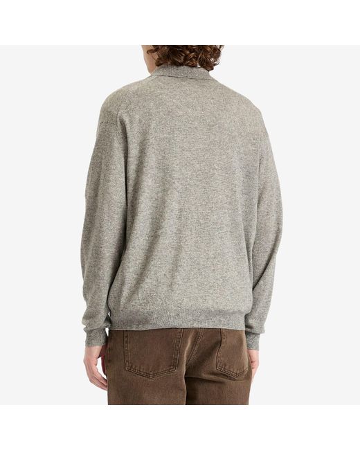 auralee ｜CASHMERE SILK KNIT SKIPPER AURALEE / SUPER FINE CASHMERE SILK KNIT SKIPPER POLO – Chum!