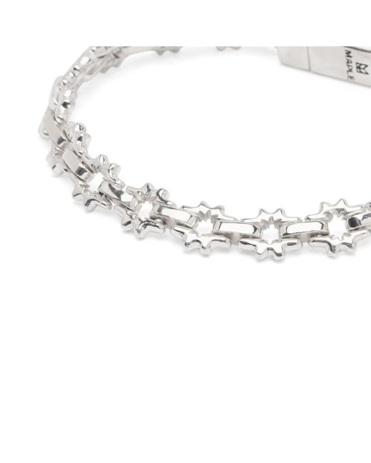 Maple Metallic Flower Bracelet for men
