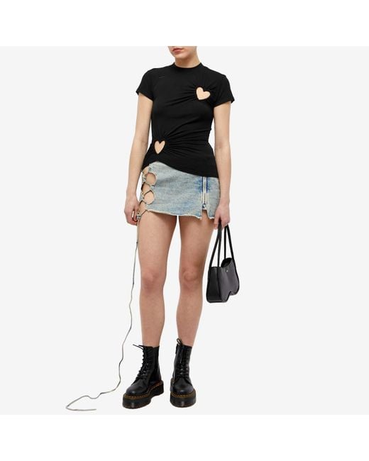 Ambush Cut Out Hearts T-shirt in Black | Lyst Ambush Cut Out Hearts T-shirt in Black | Lyst