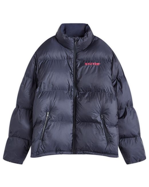 ICECREAM Blue Running Dog Puffer Jacket for men