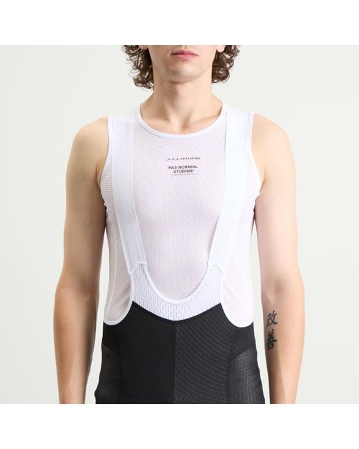 Pas Normal Studios White X Jjjjound Sleeveless Base Layer for men