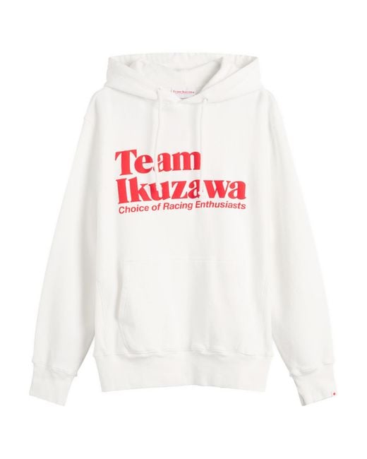 Team Ikuzawa White Logo Hoodie for men