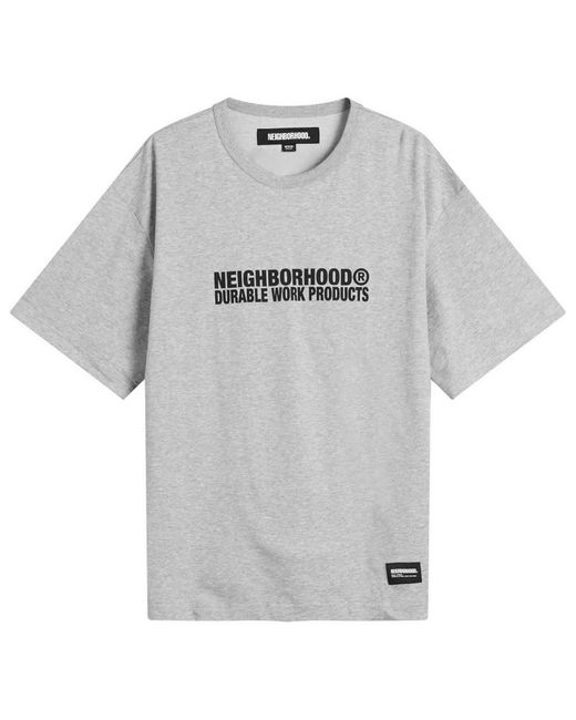 Neighborhood Gray Sheltech Logo T-Shirt for men