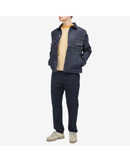 Universal Works Blue Denim Trucker Jacket for men