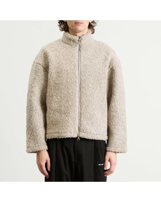 MKI Miyuki-Zoku Natural Wool Fleece Track Jacket for men