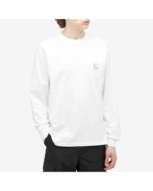 Rassvet (PACCBET) White Pocket Tag Long Sleeve T-Shirt for men