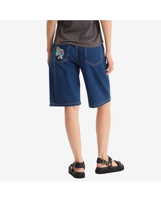 ALÉMAIS Blue Speedy Denim Short