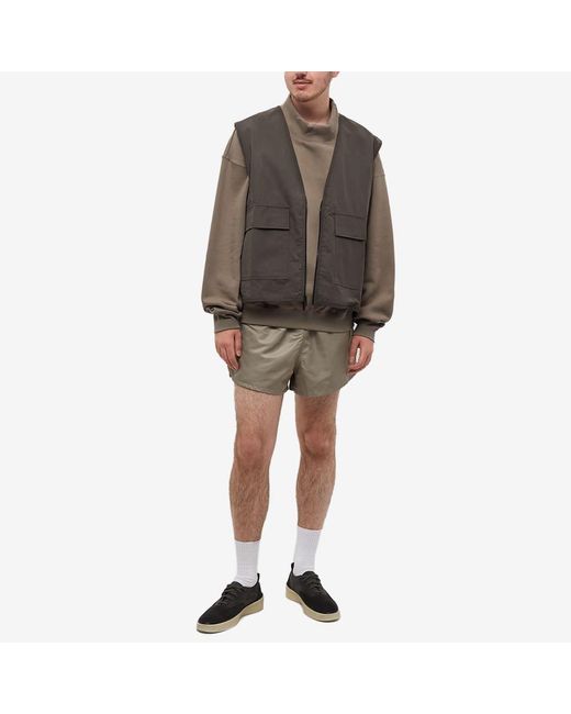 Fear Of God Logo Mock Neck Sweat in Brown for Men Lyst UK
