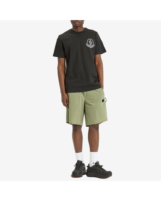 Moncler Green Bi-Stretch Nylon Opaque Shorts for men