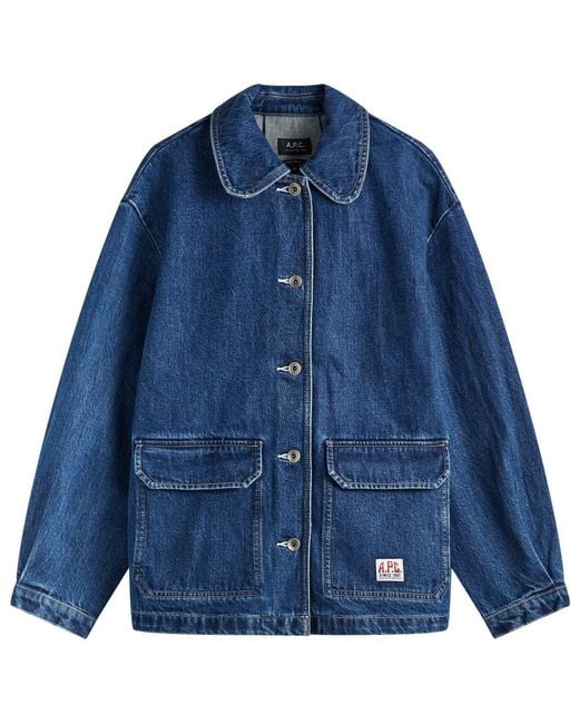 A.P.C. Blue Alys Denim Jacket