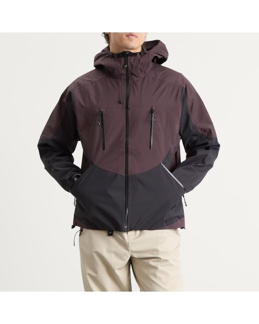 Purple Mountain Observatory Brown Anvil Shell Jacket for men
