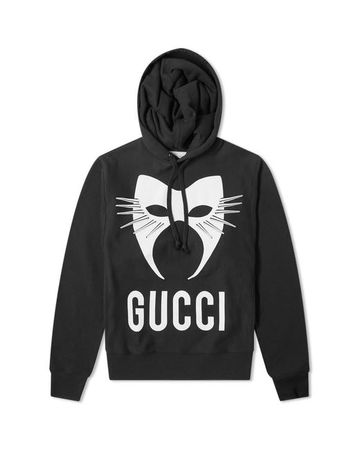 Gucci Black Mask Over The Head Hoodie for men