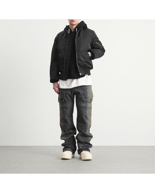 Rick Owens Black Flight Jacket for men