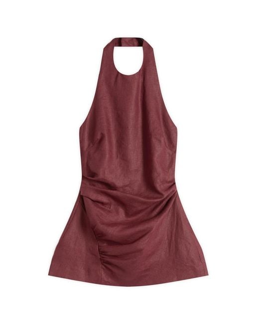 Faithfull The Brand Red Fia Halter Top