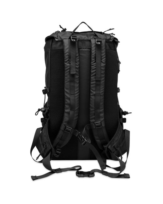 Elliker Black Maller Large Flapover Backpack