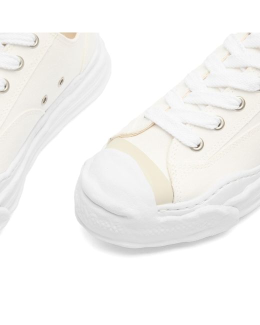 Maison Mihara Yasuhiro White Peterson 23 Original Sole Toe Cap Lowcut Canvas S Sneakers for men