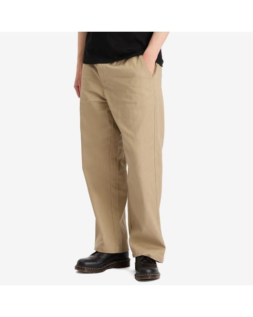 Butter Goods Natural Wide Leg Trousers for men