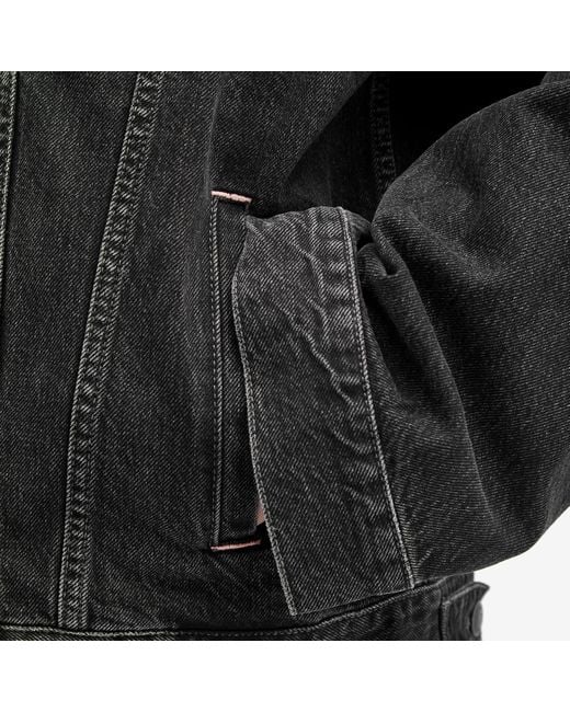 Acne Black Robert Relaxed Denim Jacket for men